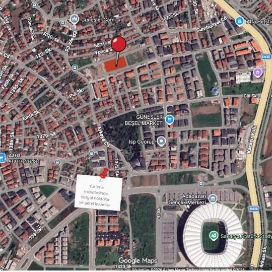 Akba Cadde 61 Konum